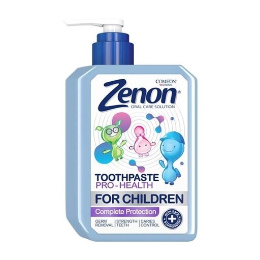 خمیر دندان پمپی 230 میل کودک زنون کامان Come`On   Pro Health  حجم  200 میل  تقویت کننده ضد باکتری ضد پلاک محافظت از