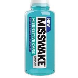 دهانشویه  Misswake میسویک مدل   Sensitive Care  حجم 200 میل   از بیماری دندانی جلوگیری کرده و  موجب از بین رفتن پلاک