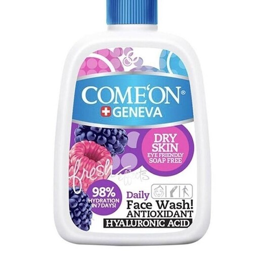 ژل شستشوی صورت مخصوص پوست خشک کامان ComeOn dry skin  حجم  500 میل مجموعه  2 عددی 12951944