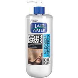 کرم آبرسان مو هیر واتر حاوی کلاژن و کراتین کامان ComeOn  محافظت از مو در برابر رنگ مو و آسیب های روزانه و حرارت  حالت