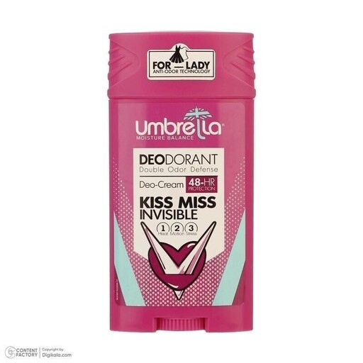 استیک ضد تعریق زنانه آمبرلا Umbrella  مدل   Kiss Miss Invisible  حجم 90 میل