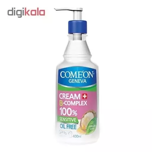 کرم مرطوب کننده کامان Come`On    Oil Free Bcomplex  حجم  میل به همراه کرم کامان Come`On   Oil plus  حجم  میل