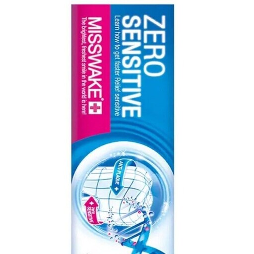 خمیر دندان  Misswake میسویک  مدل زیرو Zero Sensitive  حجم 75 میل  ضد حساسیت  محافظت از مینای دندان  جلوگیری از خون