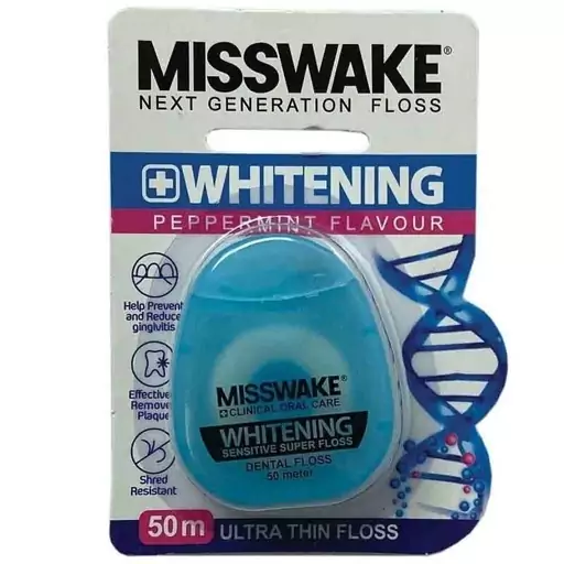 نخ دندان  Misswake میسویک مدل سفیدکننده whitening کد 403 14331267