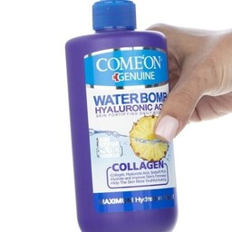 کرم آبرسان کلاژن کامان ComeOn  سری واتر بمب  جوانساز  و سفت کننده پوست   حجم  500 میل  98 درصد هیالورونیک اسید