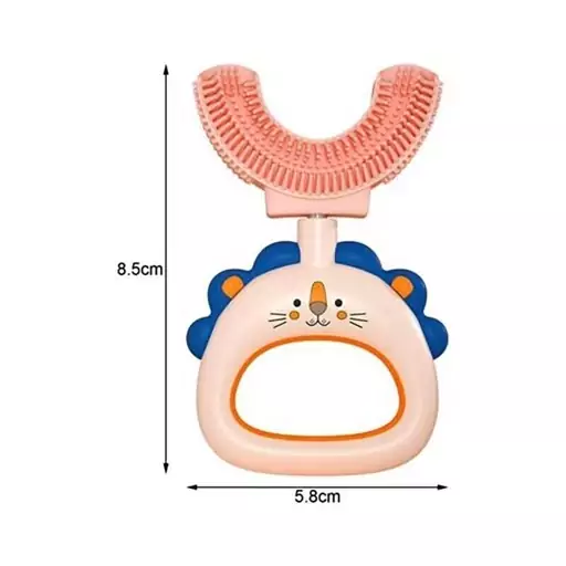 مسواک چرخشی کودک 360 درجه سایز M صورتی