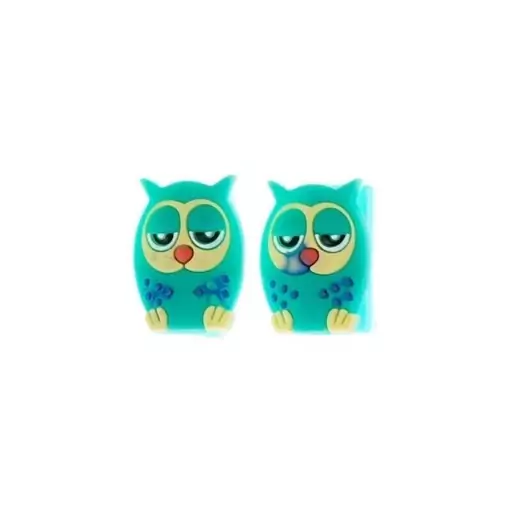 محافظ کابل شارژ مدل animal بسته 2 عددی - owl-سبز