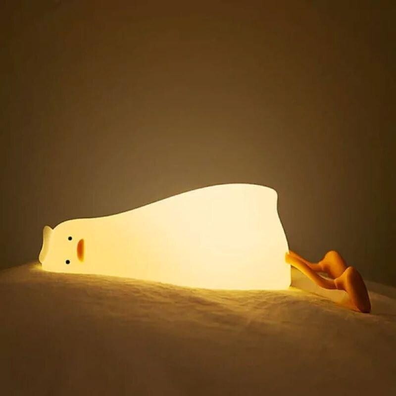 چراغ خواب فانتزی سیلیکونی مدل غاز سفید