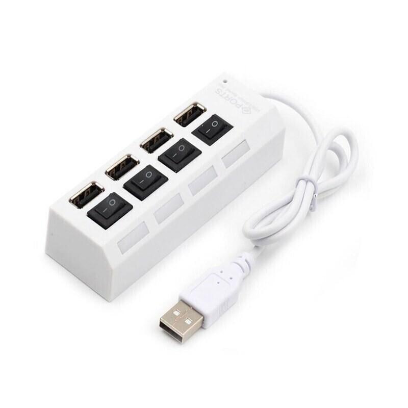هاب 4 پورت USB 2.0 مدل HI-SPEED سفید