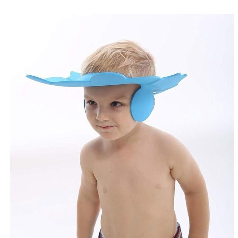 کلاه حمام کودک طرح قورباغه آبی