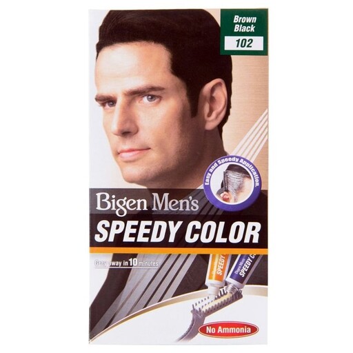 کیت رنگ مو بیگن سری speedy colour مدل brown black شماره 102