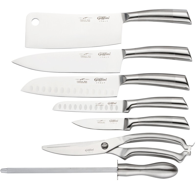 سرویس چاقو آشپزخانه 9 پارچه جی فی نی مدل N.R.W.9