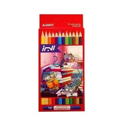 مداد رنگی 12 رنگ البرز جعبه مقوایی