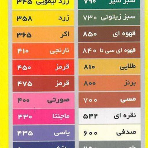 گواش تک رنگ پارس - سبز-زیتونی-730