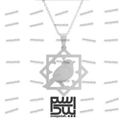 آویز پرنده (استیل، رنگ ثابت) کد 42388