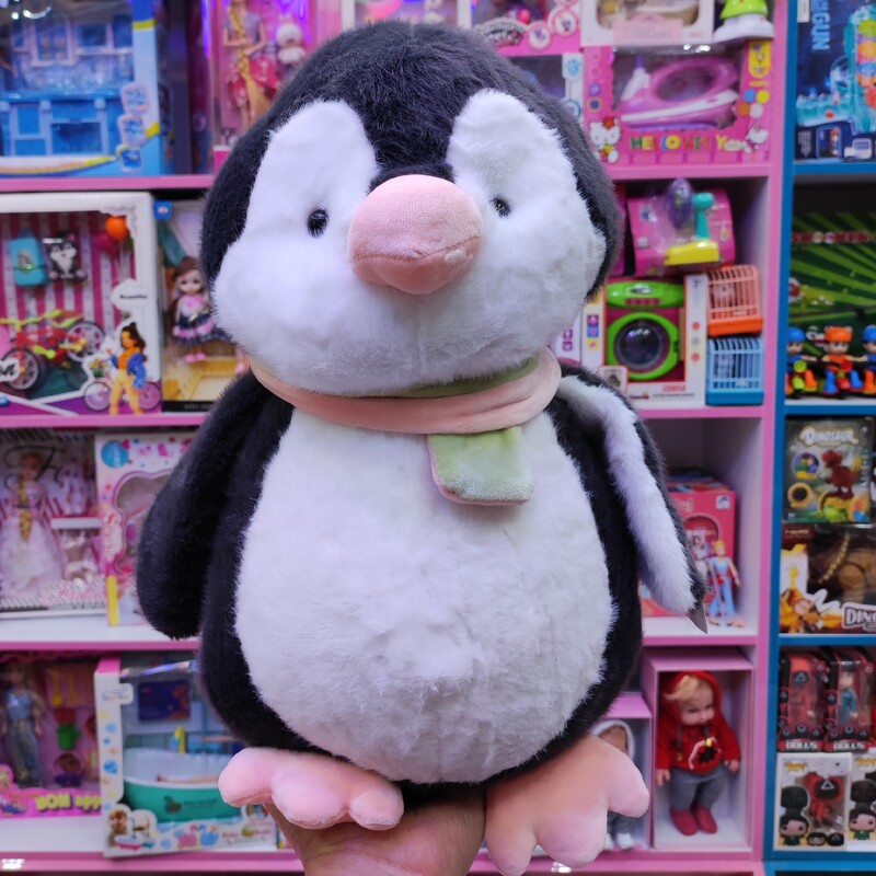 عروسک پولیشی پنگوئن شال گردن دار قبل از ثبت موجودی بگیرید