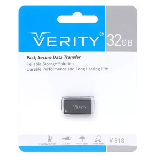 فلش مموری وریتی مدل V 818 ظرفیت 32 گیگابایت  USB 3