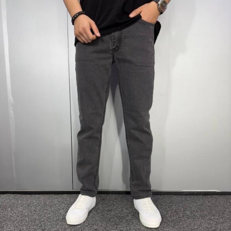شلوارجین مردانه راسته  پارچه جین اصلی گرم بالا شلوارجین سایزبزرگ 
