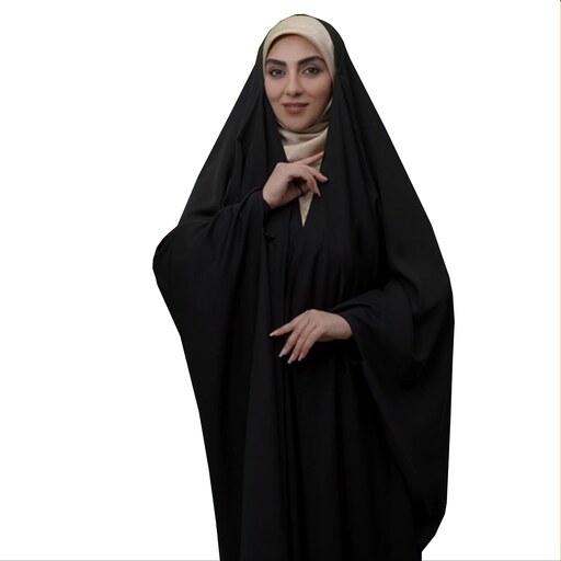 چادر مشکی عربی  مدل جده  جنس  کرپ حریر قطری اصل 