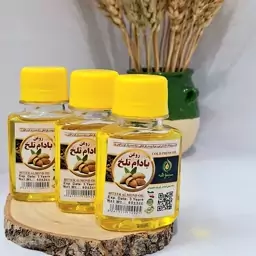 روغن بادام تلخ 60 سی سی خالص سنتی تقویت مو رشد مو رفع موخوره