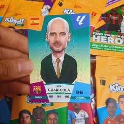 کیمدی کارت فوتبالی کیمدی پپ گواردیولا سری پریمیوم لالیگا 2024