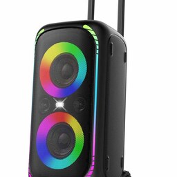 اسپیکر بلوتوثی پرودو Porodo Soundtec 640W Party Speaker with Trolley - Black