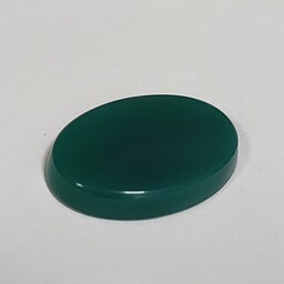 سنگ عقیق سبز آبی تراش دو پوست آبدار   آویز  و حکاکی کد aa3
