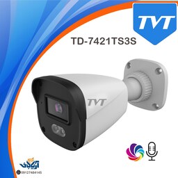 دوربین مداربسته بالت 2 مگاپیکسل HDTVI برند TVT مدل TD-7421TS3S