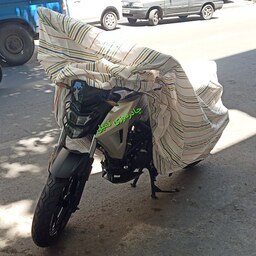 چادر ضد آفتاب موتور سیکلت هندا برزنتی نخی قابل شستشو 