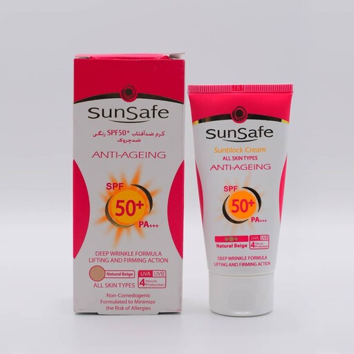 کرم ضد آفتاب و ضد چروک سان سیف SPF50 حجم 50 میلی لیتر 