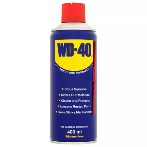 اسپری روغن و روان کننده  زنگ بر wd 40 حجم 400 میلی لیتر 