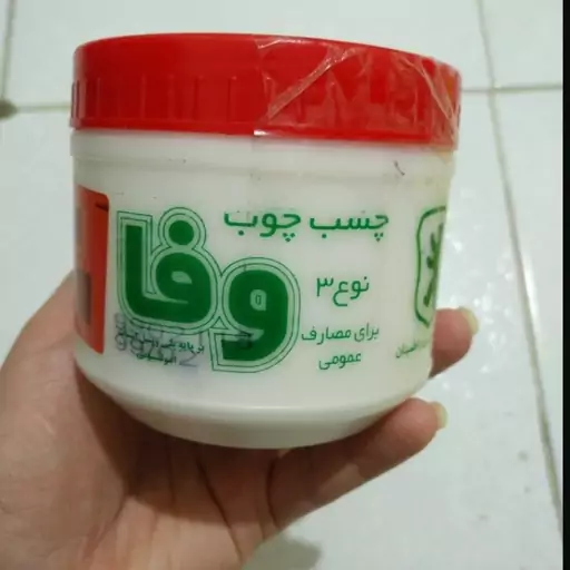 چسب چوب شمال مدل وفا حجم 450 گرمی نوع 3 بر پایه پلی وینیل استات