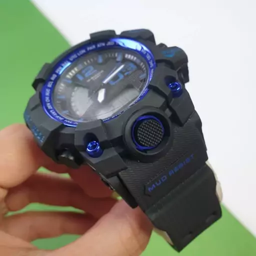 ساعت طرح جی شاک مردانه و پسرانه ضد آب و دارای روز شمار ،G shock