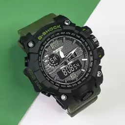 ساعت مردانه و پسرانه طرح جی شاک دو زمانه G shock