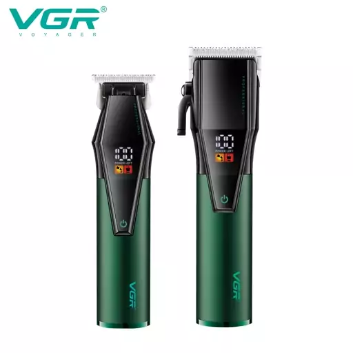 ست ماشین اصلاح خط زن  و حجم زن vgr v 677  خوش دست ارایش گاهی دیجیتال وی جی ار 7000 دور