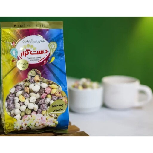 شکرپنیر اصل خراسان پارتانیسا با سه طعم (گل گاو زبان، قهوه و کاکوتی) در یک بسته 400 گرمی 