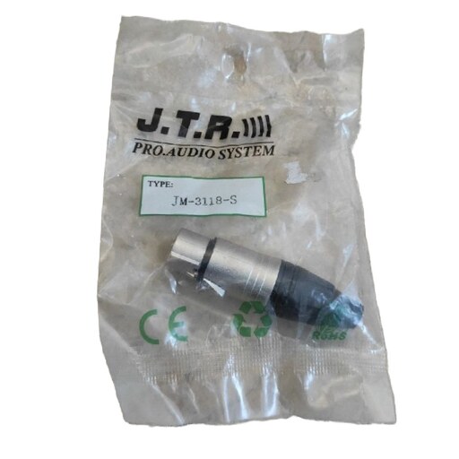 کانکتور مادگی کنون مدل JTR JM-3118-S تولی