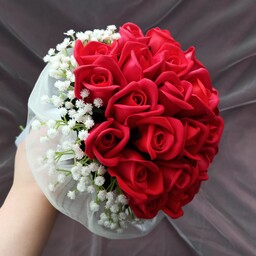 دسته گل عروس قرمز باتور وژیپسوفیلا مصنوعی 
