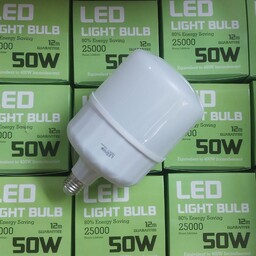 لامپ ال ای دی استوانه ای  50وات ایرانی با یکسال  گارانتی   پایه E27