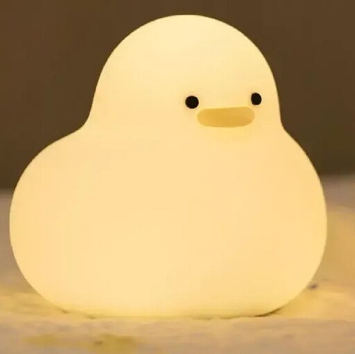 چراغ خواب فانتزی رومیزی قابل شارژ Tuantuan minimalist cute duck cartoon bedroom lamp