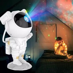 چراغ خواب قابل کنترل با حالت های مختلف طرح کهکشانی  فضانورد Astronaut Starry Sky Projector Night Light Remote Control