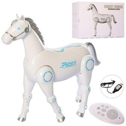 ربات اسباب بازی اسب سفید کنترلی Smart horse model control robot