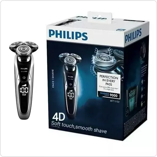 ریش تراش دیجیتالی هوشمند سنسوردار PHILIPS S9711 NEW  ریش تراش فلیپس   مناسب اصلاح  صفر مثل تیغ و ته ریش  گارانتی  24