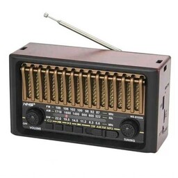  رادیو اسپیکر  طرح قدیم NNSNS-8122BTبلوتوث رم فلش 3موج رادیو