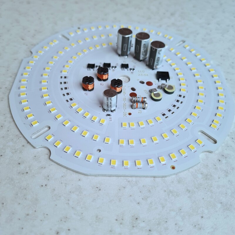 چیپ لامپ ال ای دی برق مستقیم 150 وات ماژول  دی او بی سفید مهتابی مناسب جهت تعمیر لامپ chip led dob 150w 220v ms