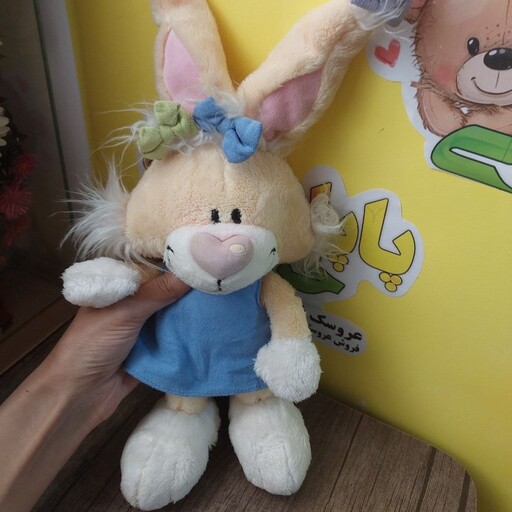 عروسک خرگوش دیدل 38 سانتی کاملا اورجینال وارداتی از برند diddle یک کار فانتزی و کمیاب عروسک پولیشی