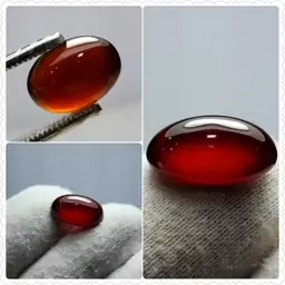 سنگ گارنت سرخ طبیعی تراش Cabochon 