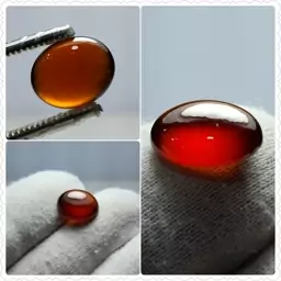 سنگ گارنت هسونایت اصل با تراش Cabochon