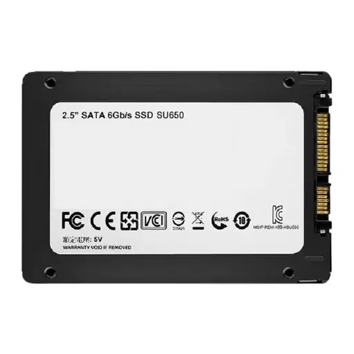 حافظه اس اس دی اینترنال ای دیتا مدل SSD ADATA SU650 ظرفیت 256 گیگابایت