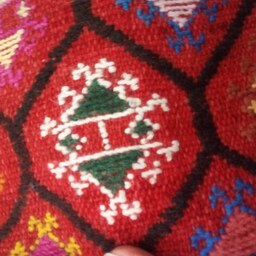 کلیم گلیم ورنی قالیچه دستبافت اندازه دو متر و بیست در یک متر و سی 